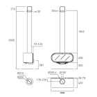 Lareira a Lenha D - 8 Suspensa - Rocal